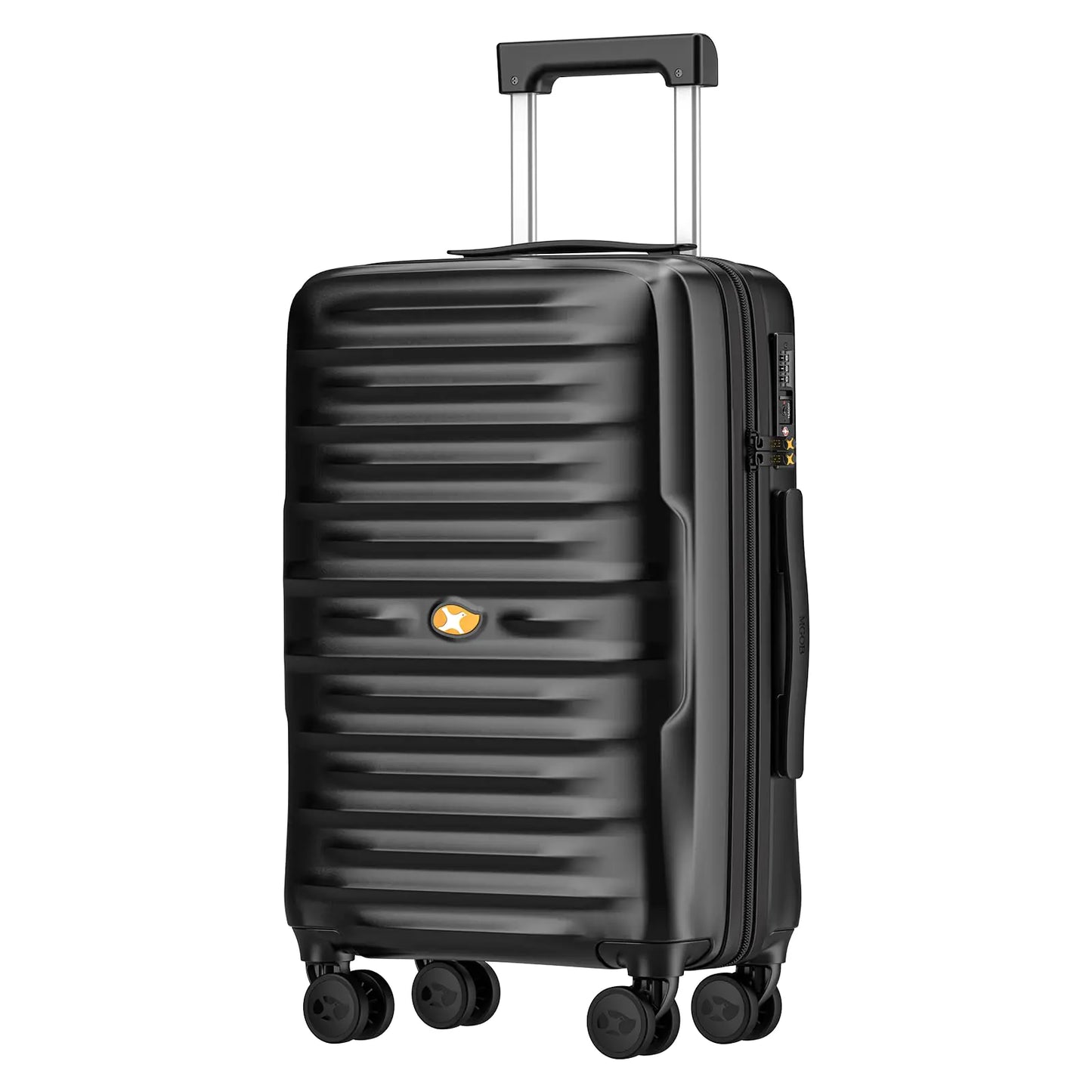 MGOB Carry On Luggage 22x14x9 Airline Approved PC Hard Suitcases with Spinner Wheels