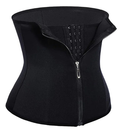 Hot-selling zipper three-breasted belt neoprene corset body burst SWEAT fitness postpartum body girdle