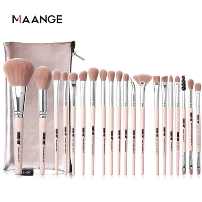 20-Piece Makeup Brush Set with Brush Bag