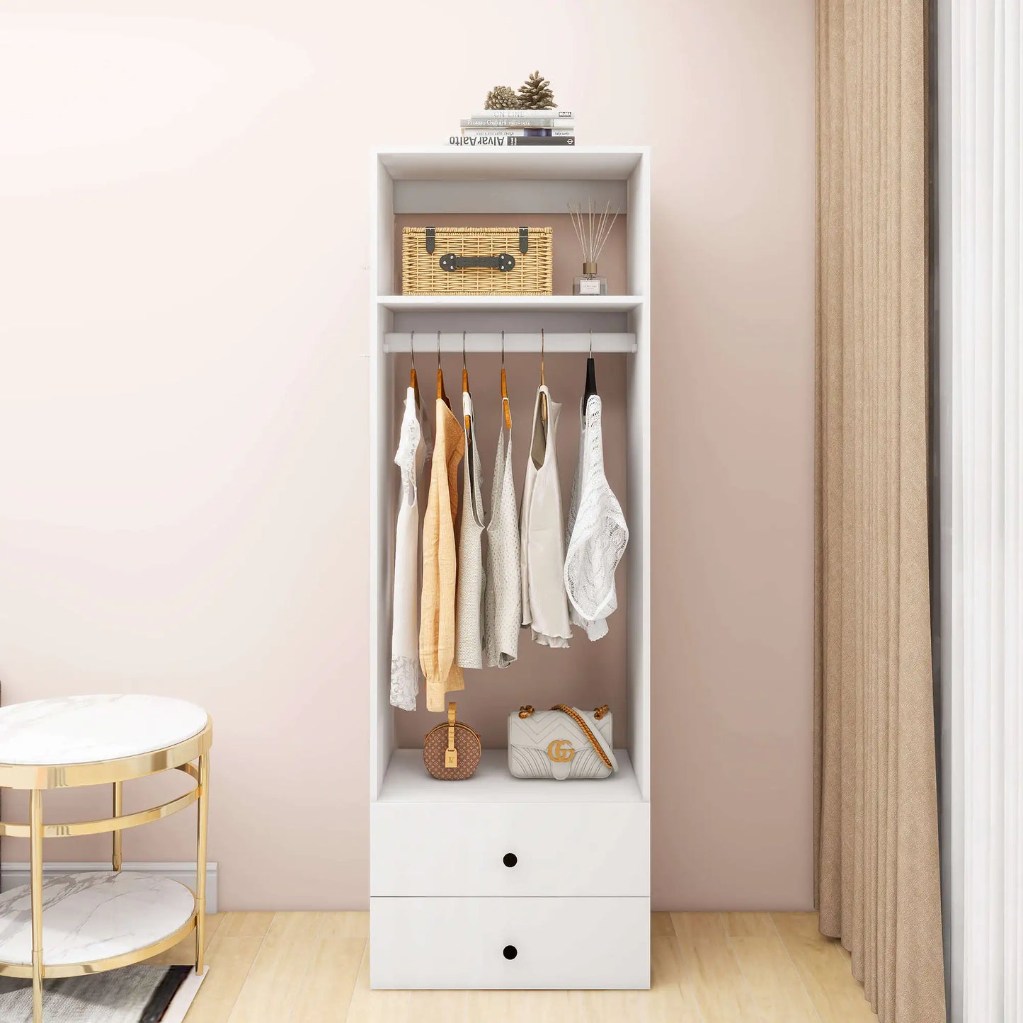 A2 Modular Wooden Closet Organizer System,Clothes Organizer