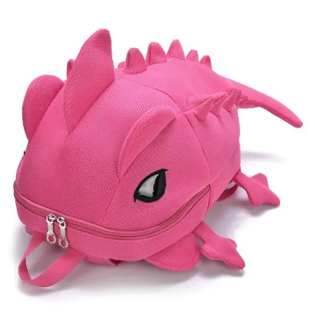 Chameleon Cartoon Women's School Backpack for Teens