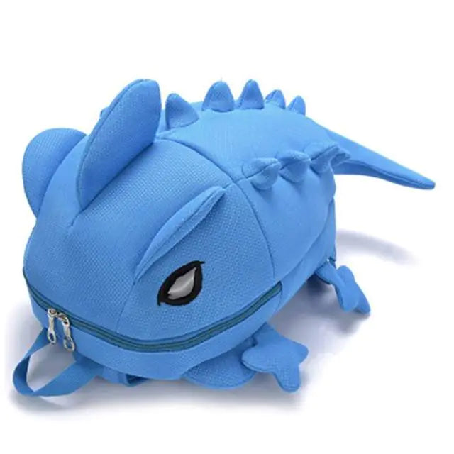 Chameleon Cartoon Women's School Backpack for Teens