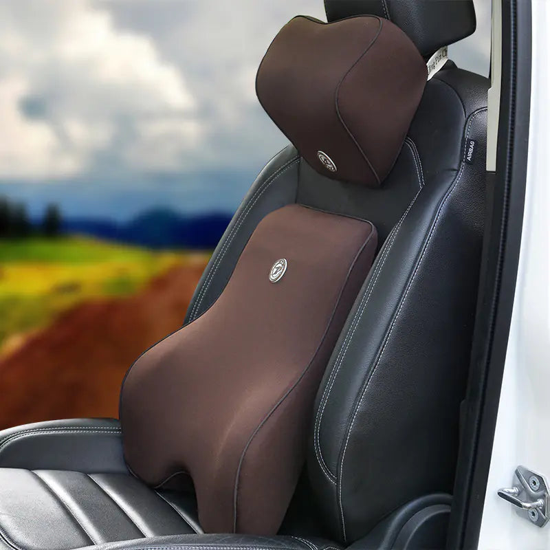 Memory Foam Car Lumbar Support Cushion Set (New)