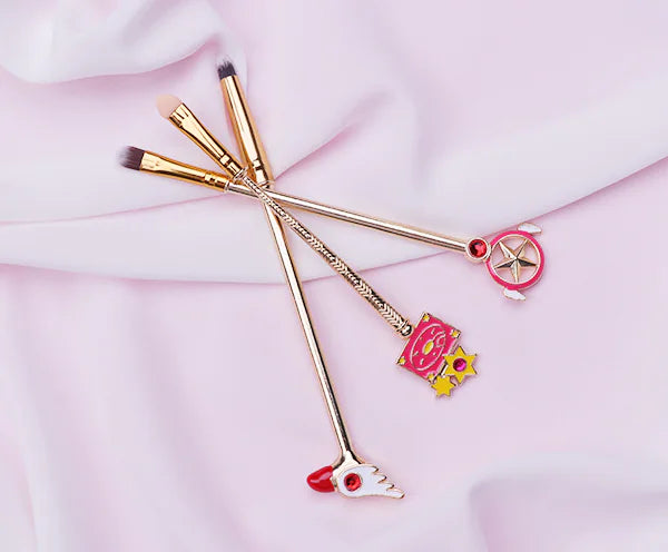 Sakura Anime Makeup Brush Set - 6 Brushes for Beginners