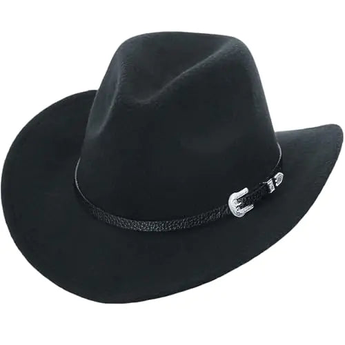 Felt Fedora Western Cowboy Hat for Women Men