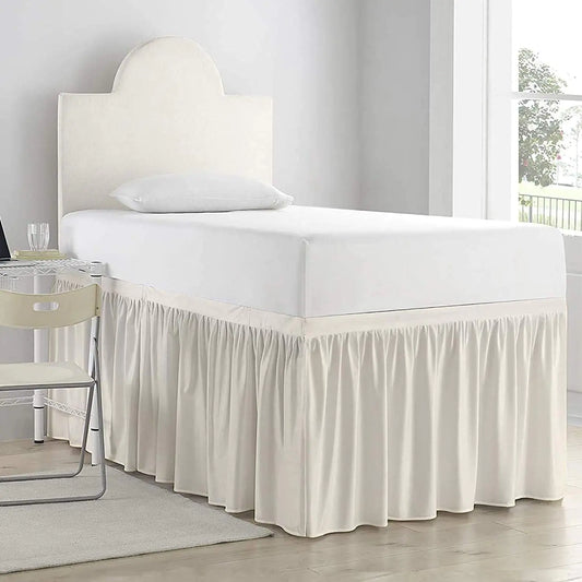 Dorm Room Bed Skirt - Ruffled Dorm Sized Bed Skirt - Dorm Bed Skirt Twin XL
