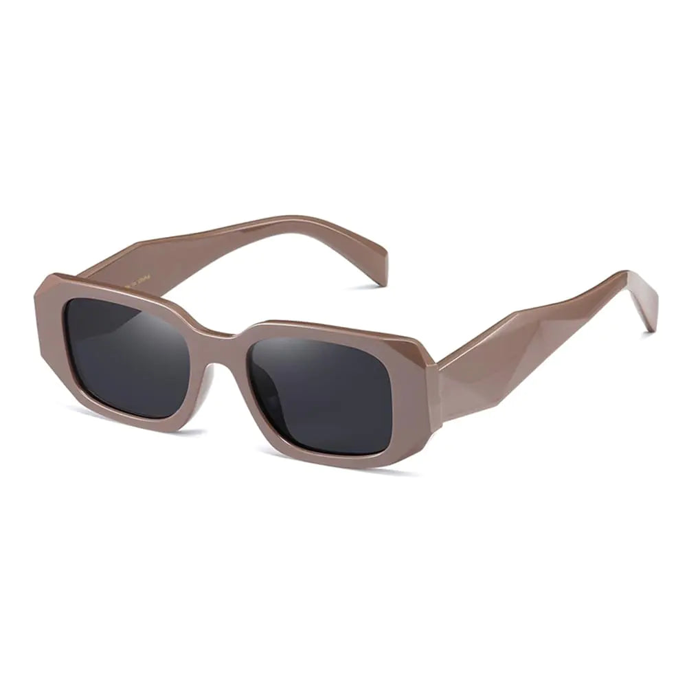 Trendy Rectangle Sunglasses Womens Men Fashion