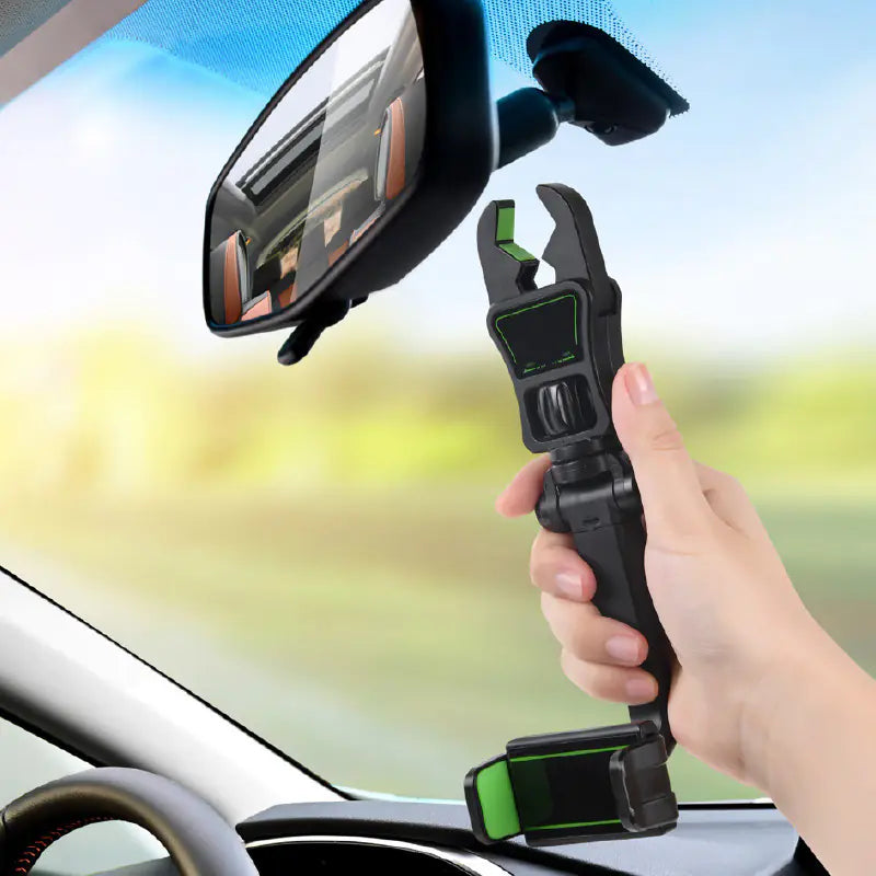 Car Rearview Mirror Phone Holder for AR Navigation