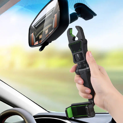 Car Rearview Mirror Phone Holder for AR Navigation