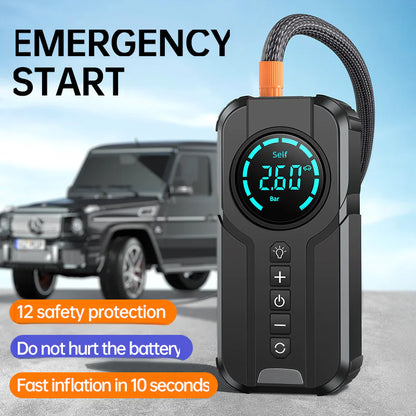 Multifunctional Portable Jump Starter and Air Pump