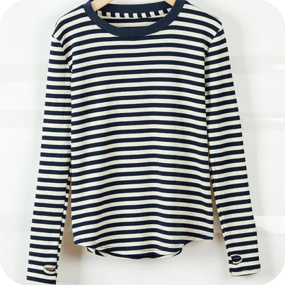 Women's Long Sleeve Striped T-Shirt