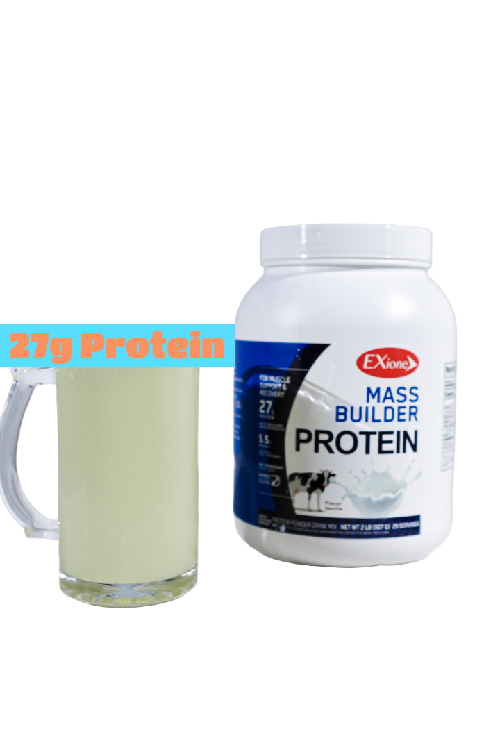 Exione Vanilla Mass Builder Protein Powder And Blueberry Creatine Powder
