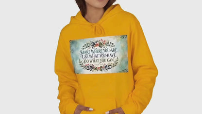 Rose Red Women's Classic Hooded Sweatshirt Soft Casual Pullover