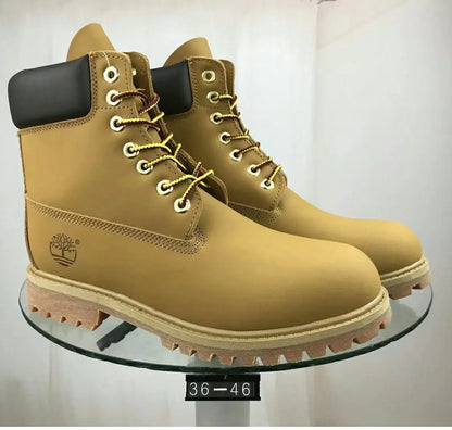 Timberland Classic Yellow Boots - Durable Leather Work Boots
