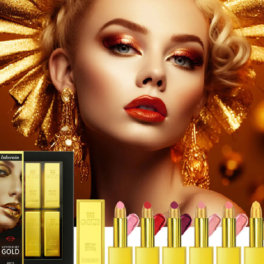 Gold Bar Lipstick Makeup Kit