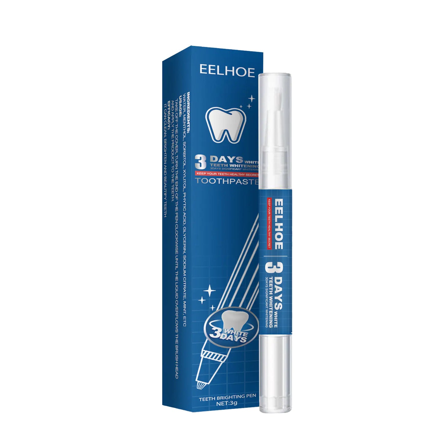 EELHOE Teeth Whitening Pen for Stain Removal and Care