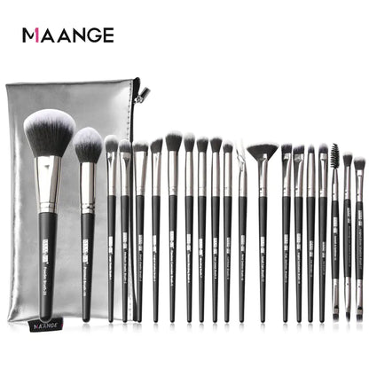 20-Piece Makeup Brush Set with Brush Bag