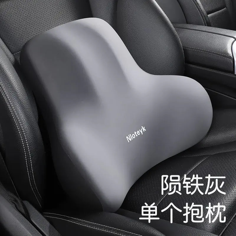 Car Memory Foam Neck Pillow and Lumbar Support Cushion