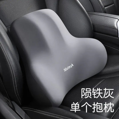 Car Memory Foam Neck Pillow and Lumbar Support Cushion