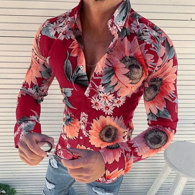 Hawaiian Casual Polyester Men's Shirt
