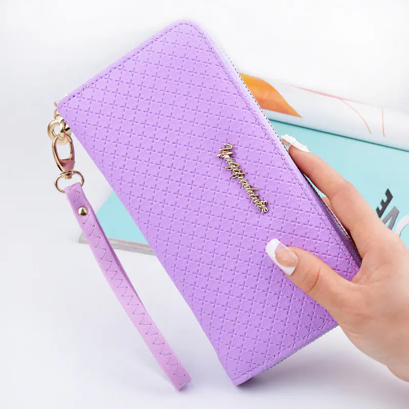 Fashionable Korean Long Zipper Purse for Women