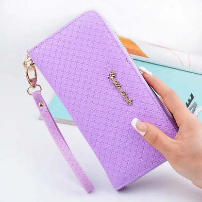 Fashionable Korean Long Zipper Purse for Women