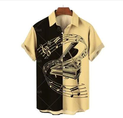 Hawaiian Casual Polyester Shirt for Men