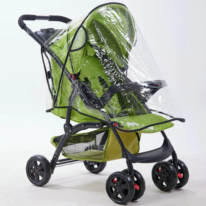 Baby Stroller Rain Cover with Wind Protection and Zipper