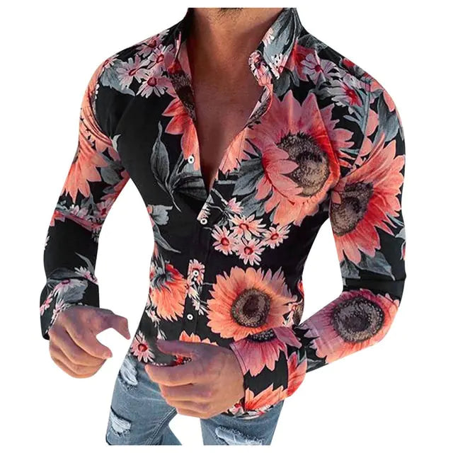 Hawaiian Casual Polyester Men's Shirt