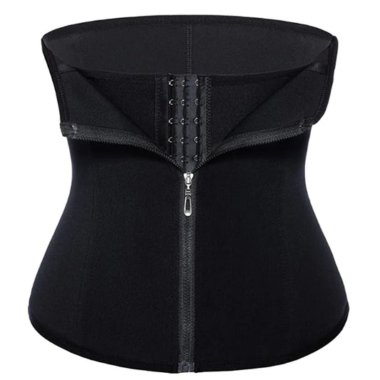 Hot-selling zipper three-breasted belt neoprene corset body burst SWEAT fitness postpartum body girdle