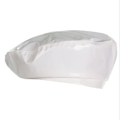 PU Mirror Leather Beret Hat for Flight Attendant