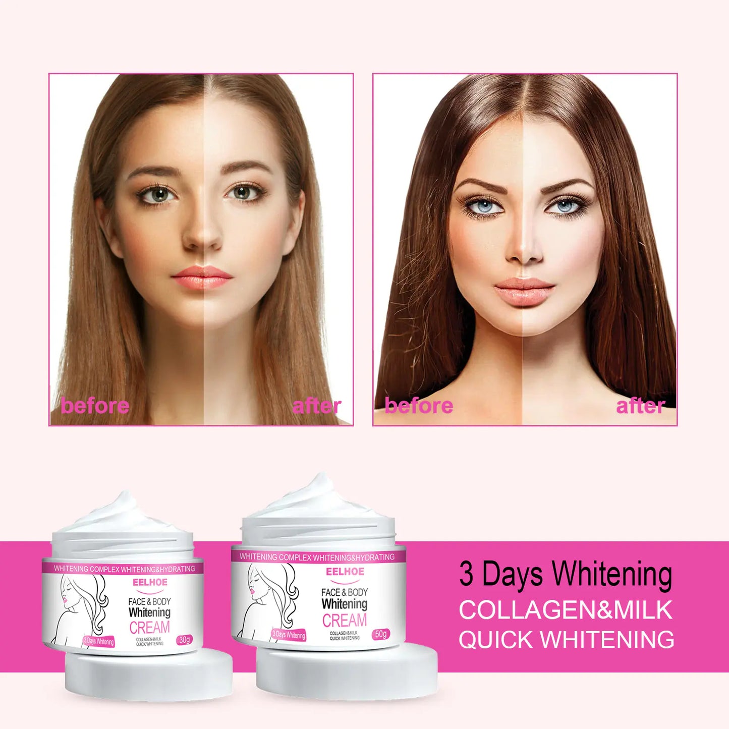 EELHOE Whitening Moisturizing Body Cream for Skin Care