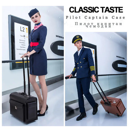 Men's Business Travel Rolling Luggage Suitcase